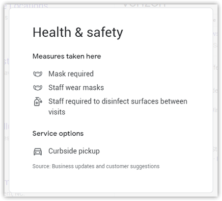 Google ทยอยเพิ่มอัปเดตมาตรการเฝ้าระวัง COVID-19 ของร้านค้าต่างๆ บน Google Search Google ทยอยเพิ่มอัปเดตมาตรการเฝ้าระวัง COVID-19 ของร้านค้าต่างๆ บน Google Search