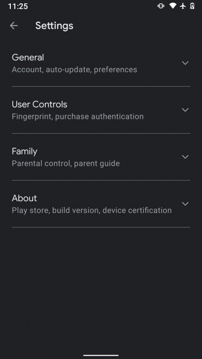 Google Play Store ทดสอบใช้ Settings รูปแบบใหม่ จัดหมวดแบ่งประเภทการตั้งค่า