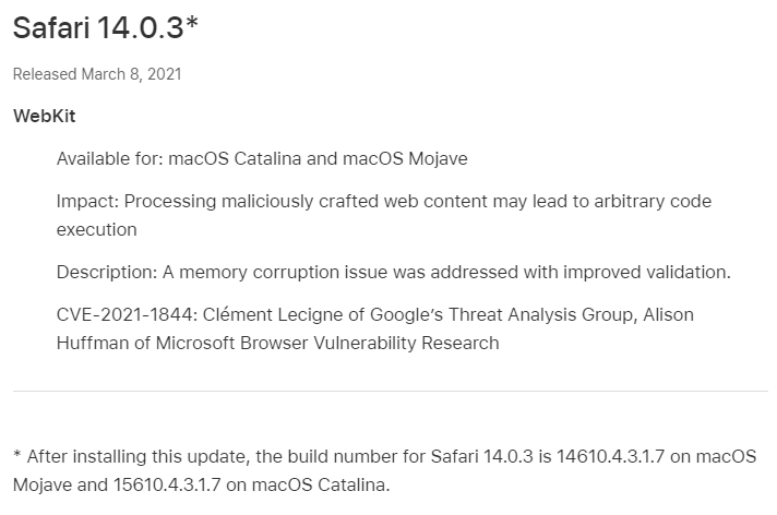 Apple แจ้งผู้ใช้ให้อัปเดตความปลอดภัยในการใช้งานเว็บไซต์บนอุปกรณ์ต่าง ๆ ของบริษัท Apple แจ้งผู้ใช้ให้อัปเดตความปลอดภัยในการใช้งานเว็บไซต์บนอุปกรณ์ต่าง ๆ ของบริษัท