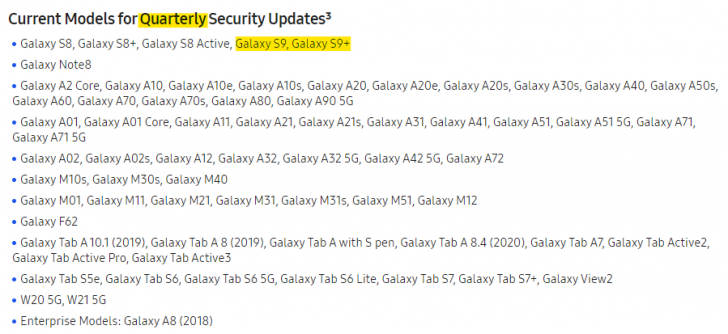 Samsung ประกาศปรับลดความถี่การอัปเดตเฟิร์มแวร์ของ Galaxy S9 เป็นรายไตรมาสแล้ว