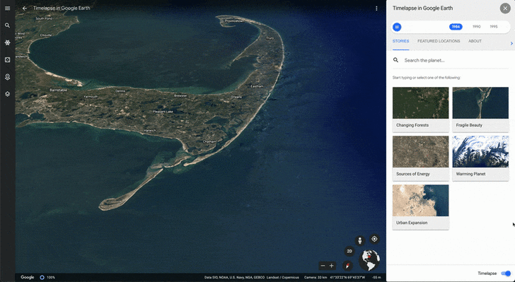 Google เพิ่มวิดีโอ Timelapse บน Google Earth ให้ผู้ใช้สำรวจการเปลี่ยนแปลงของสิ่งแวดล้อม