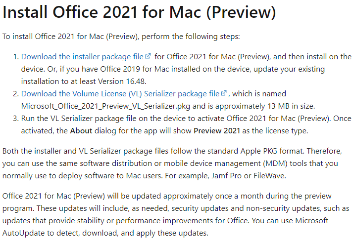 Microsoft ปล่อย Office 2021 for Mac (เวอร์ชัน Preview) ออกมาให้ทดลองใช้งานกันแล้ว