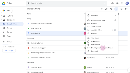 Google เพิ่มฟีเจอร์ใหม่ให้ผู้ใช้สามารถบล็อก Spam User บน Google Drive ได้แล้ว Google เพิ่มฟีเจอร์ใหม่ให้ผู้ใช้สามารถบล็อก Spam User บน Google Drive ได้แล้ว