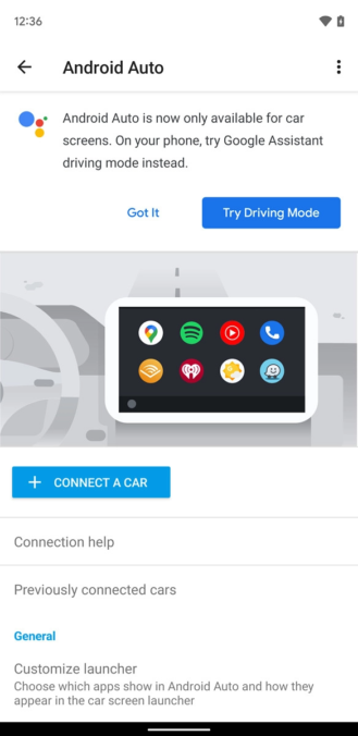Google ประกาศปิด Android Auto (for Phone Screens) อย่างถาวรบน Android 12 ! Google ประกาศปิด Android Auto (for Phone Screens) อย่างถาวรบน Android 12 !