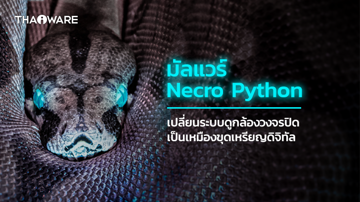 Necro Python Botnet ตัวฉกาจ เปลี่ยนเครื่องมือดูกล้องวงจรปิดให้กลายเป็นเหมืองขุดเหรียญดิจิทัล