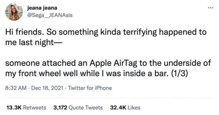 ระวัง ! มิจฉาชีพ (อาจ) ใช้งาน AirTag เพื่อสะกดรอยตามเหยื่อได้ !