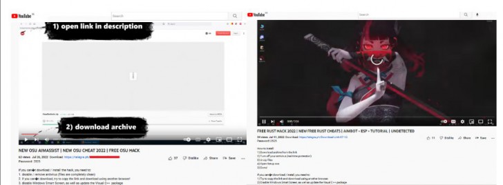 เตือนผู้ใช้ YouTube ระวังคลิปสอนใช้โปรแกรมโกงเกม หลอกล่อเหยื่อ ให้โหลดมัลแวร์