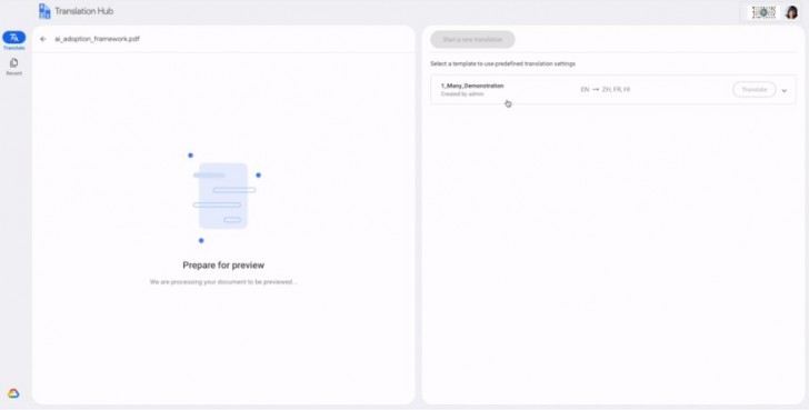 Google Cloud เปิดตัวฟีเจอร์ Translation Hub แปลภาษาแบบคิดราคาสำหรับธุรกิจ กำหนดโมเดลแปลได้