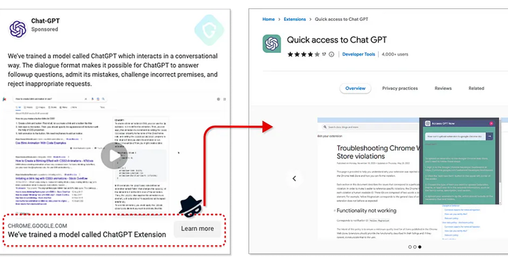ระวัง ! ส่วนเสริม ChatGPT ปลอม แถมขโมย Facebook ผู้ใช้เพื่อสร้างโฆษณากระจายมัลแวร์