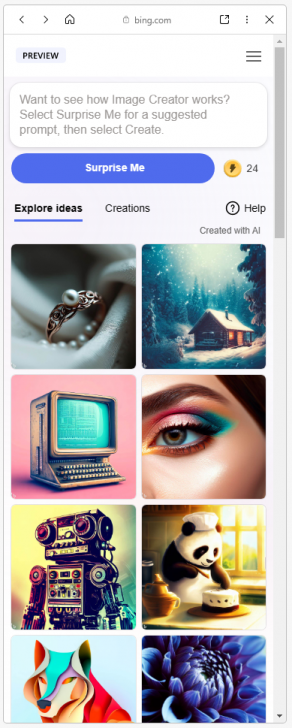เบราว์เซอร์ Microsoft Edge สามารถใช้ฟีเจอร์ Image Creator สร้างภาพด้วย AI ได้แล้ว