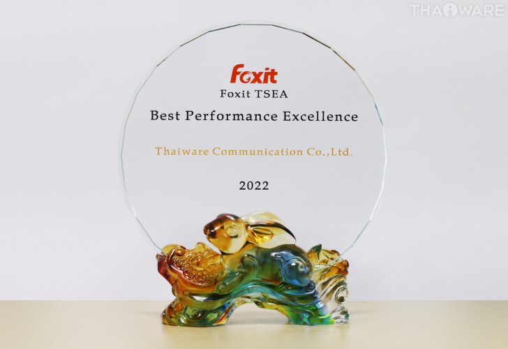 Thaiware เข้าร่วมงาน Foxit TSEA 2023 Reseller Summit ที่ประเทศมาเลเซีย รับรางวัล Best Performance Excellence
