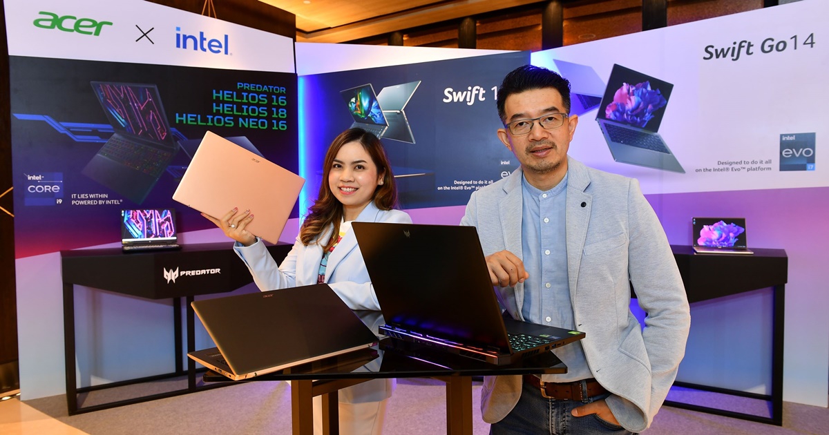 เอเซอร์เปิดตัวโน้ตบุ๊ค Intel Gen 13 ซีรีส์ Swift และ Predator Helios เอาใจคนทำงานและเกมเมอร์