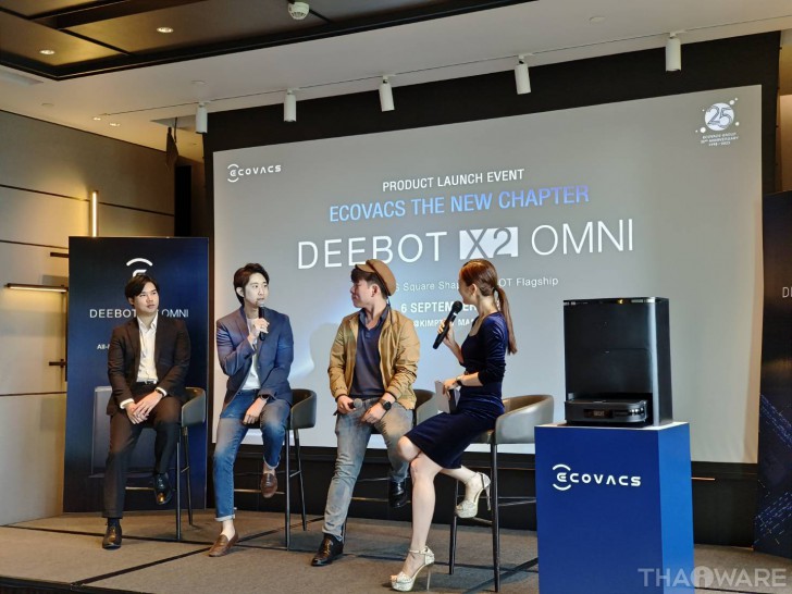 ECOVACS เปิดตัว DEEBOT X2 OMNI หุ่นยนต์ดูดฝุ่นถูพื้นทรงสี่เหลี่ยม เข้าถึงทุกซอกมุม