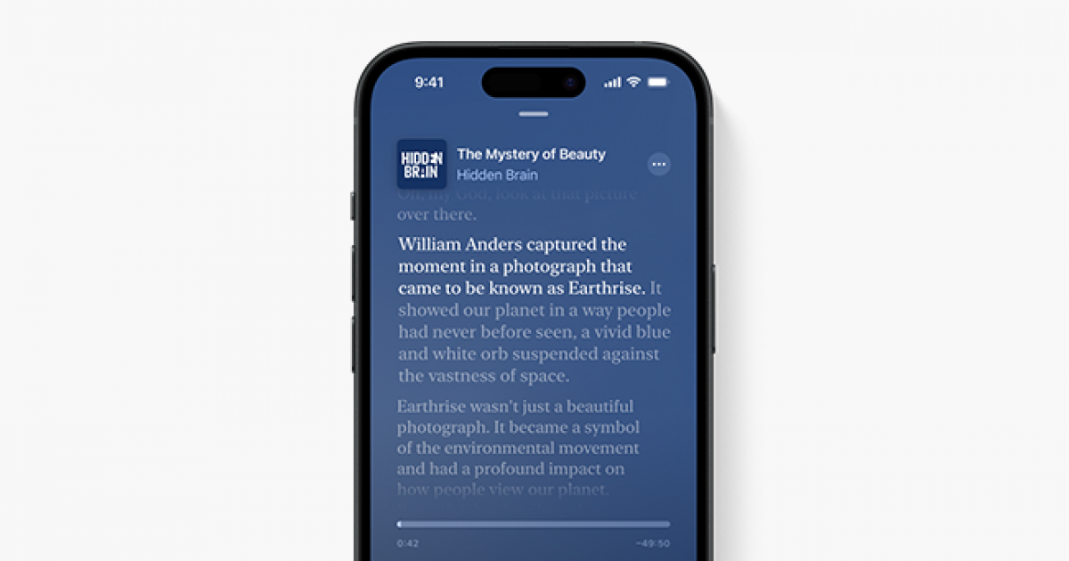 คนเรียนภาษาเฮ ! Podcast ของ Apple จะมี Transcript ให้อ่านแล้ว