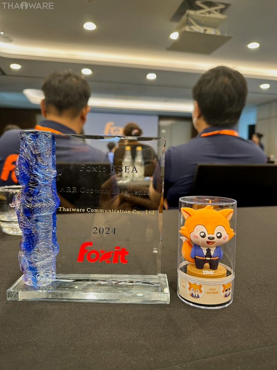 Thaiware เข้าร่วมงาน Foxit APAC 2024 Reseller Summit ที่ประเทศเวียดนาม รับรางวัล ARR Growth Excellence Thaiware เข้าร่วมงาน Foxit APAC 2024 Reseller Summit ที่ประเทศเวียดนาม รับรางวัล ARR Growth Excellence