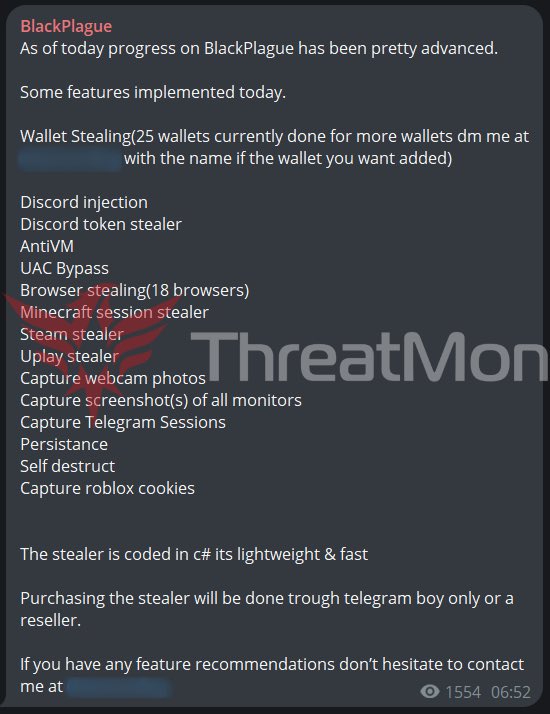 วัยรุ่นนักแชทระวัง ! พบมัลแวร์ BlackPlague ขโมย Session Token บน Discord และ Telegram วัยรุ่นนักแชทระวัง ! พบมัลแวร์ BlackPlague ขโมย Session Token บน Discord และ Telegram