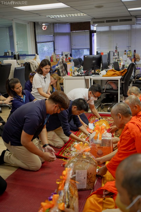 บริษัท ไทยแวร์ คอมมิวนิเคชั่น จํากัด จัดงานทำบุญบริษัท ประจำปี 2567 เพื่อความเป็นสิริมงคล