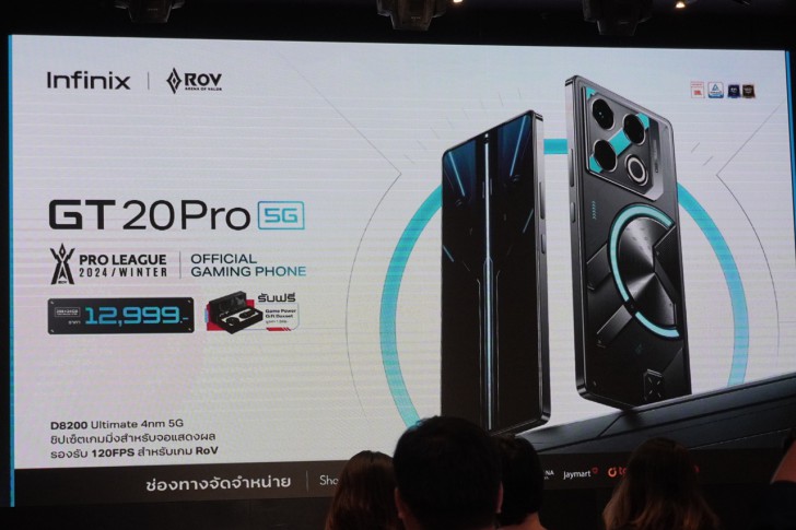 อินฟินิกซ์ เปิดตัว Infinix GT 20 Pro 5G สุดยอดเกมมิ่งสมาร์ทโฟน พร้อมเป็นสปอนเซอร์ RoV Pro League 2024 Winter