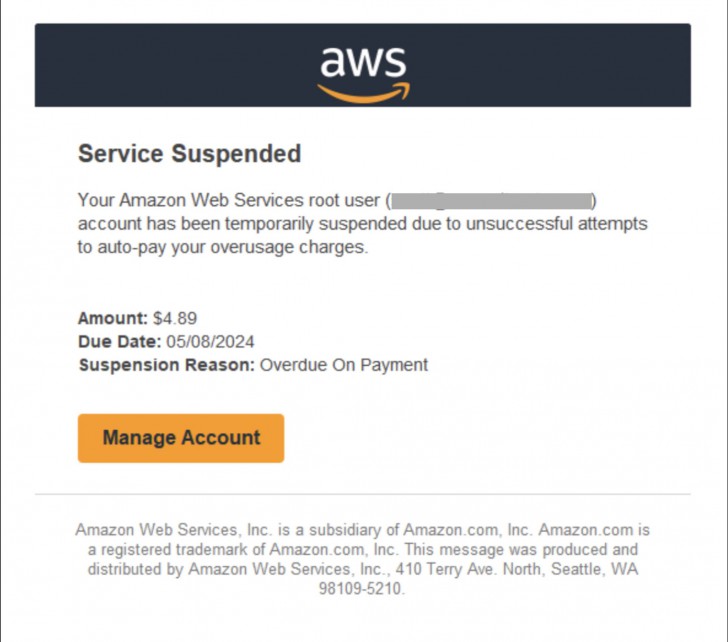 ระวังโดนหลอก! ตรวจพบแฮกเกอร์ใช้วิธี Phishing กับผู้ใช้งาน AWS หวังหลอกขอรหัสเข้าใช้งาน
