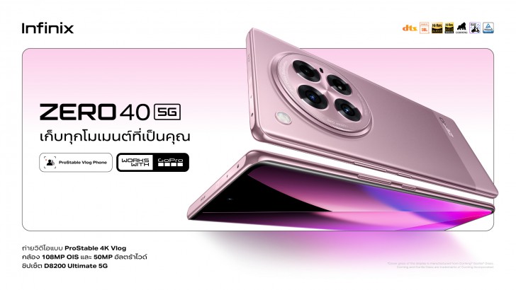 Infinix เปิดตัว ZERO 40 5G จัดเต็มกล้อง 4K พร้อม Vlog แบบมือโปรไปกับ ProStable video
