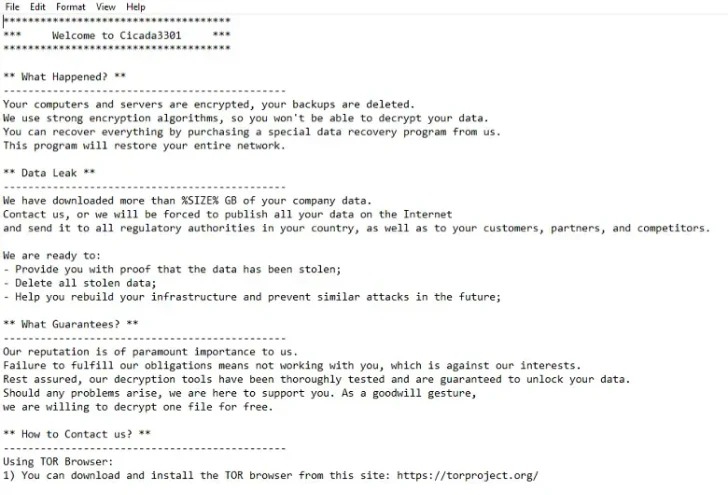 ระวังข้อมูลหาย! แรนซัมแวร์ Cicada3301 พุ่งเป้าโจมตีผู้ใช้งาน Windows และ Linux ล็อกไฟล์สำคัญได้กว่า 35 สกุล