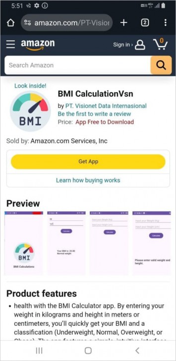 พบแอปปลอมแฝงมัลแวร์บน Amazon Appstore อ้างว่าเป็นแอปด้านสุขภาพ โจมตีผู้ใช้ Android