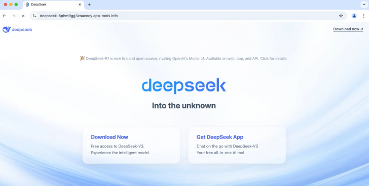 แฮกเกอร์อ้างชื่อ AI ดัง DeepSeek หลอกให้ดาวน์โหลดมัลแวร์