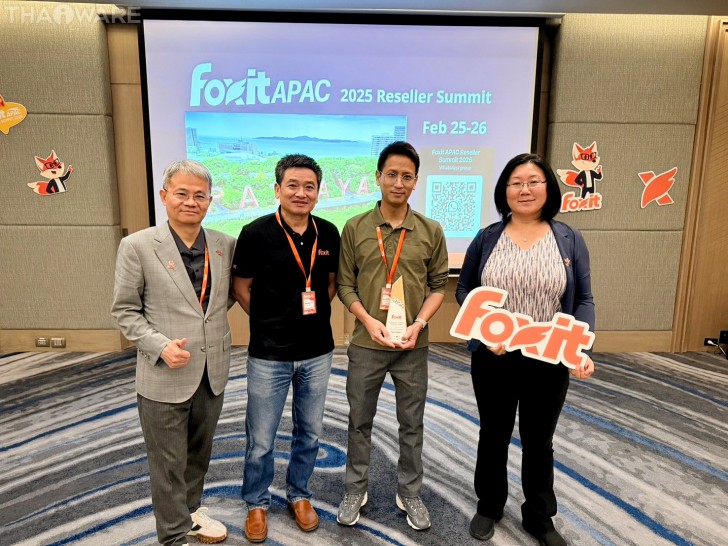 Thaiware เข้าร่วมงาน Foxit APAC 2025 Reseller Summit รับรางวัล Foxit Subscription Revenue Champion Award Thaiware เข้าร่วมงาน Foxit APAC 2025 Reseller Summit รับรางวัล Foxit Subscription Revenue Champion Award