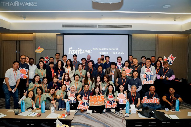 Thaiware เข้าร่วมงาน Foxit APAC 2025 Reseller Summit รับรางวัล Foxit Subscription Revenue Champion Award