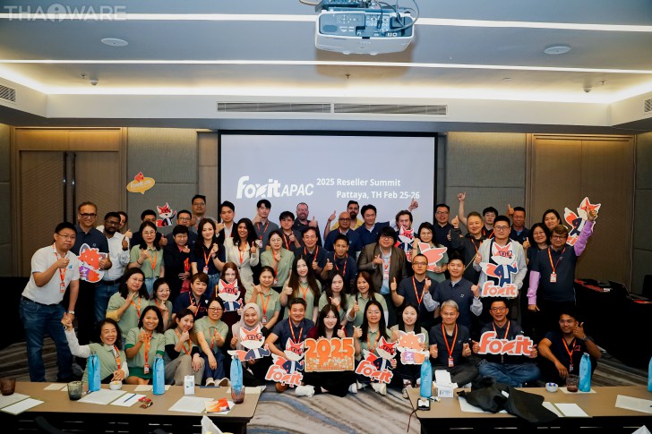 Thaiware เข้าร่วมงาน Foxit APAC 2025 Reseller Summit รับรางวัล Foxit Subscription Revenue Champion Award Thaiware เข้าร่วมงาน Foxit APAC 2025 Reseller Summit รับรางวัล Foxit Subscription Revenue Champion Award