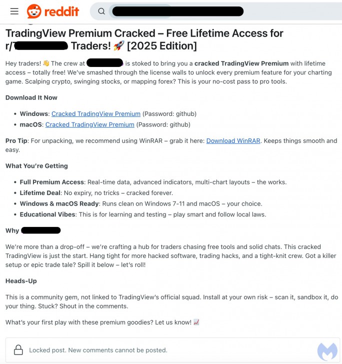 มัลแวร์ Infostealer กำลังระบาดหนักอยู่บนบอร์ด Reddit