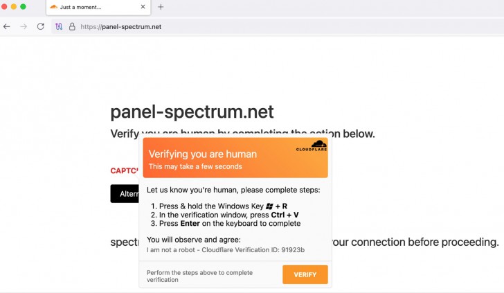 ClickFix ยังร้อนแรง ! มัลแวร์ Amos ใช้หน้าจอ Captcha ปลอมของ Spectrum หลอกฝังมัลแวร์ขโมยข้มมูลบน macOS