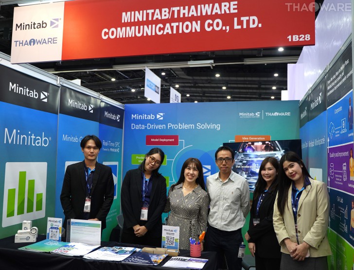 Thaiware ออกบูธงาน Manufacturing Expo 2025 จัดแสดงโซลูชัน Minitab เครื่องมือวิเคราะห์ข้อมูลสถิติเชิงลึก