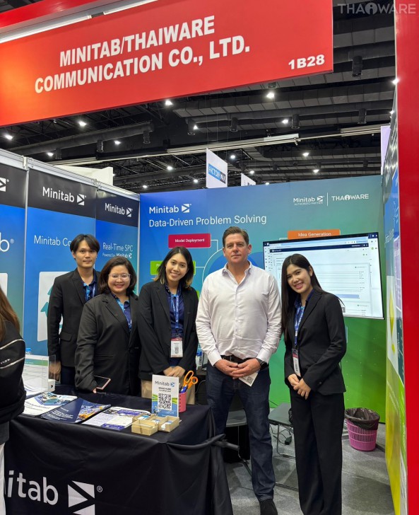 Thaiware ออกบูธงาน Manufacturing Expo 2025 จัดแสดงโซลูชัน Minitab เครื่องมือวิเคราะห์ข้อมูลสถิติเชิงลึก
