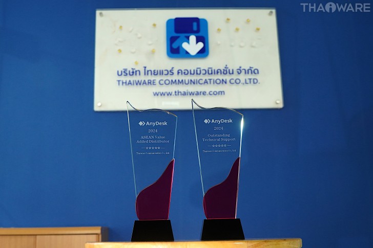 Thaiware รับสองรางวัลใหญ่ในงาน AnyDesk APAC Partner Accelerator 2025 ที่ฮ่องกง Thaiware รับสองรางวัลใหญ่ในงาน AnyDesk APAC Partner Accelerator 2025 ที่ฮ่องกง
