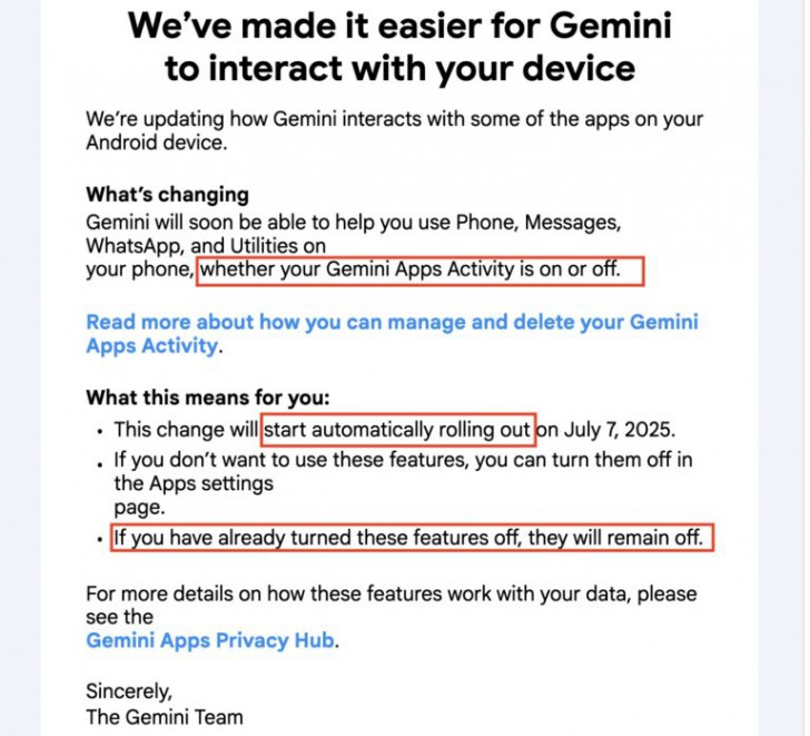Google เปิดให้ Gemini เข้าถึงข้อมูล Whatsapp, SMS, และบันทึกโทรเข้าออกได้แล้ว