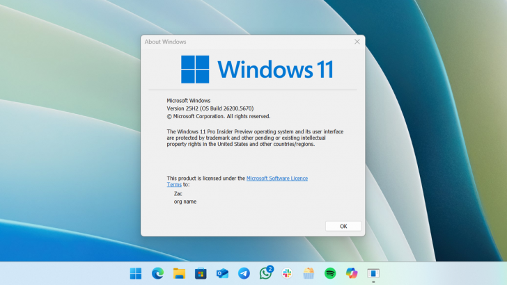 ไมโครซอฟท์ยืนยัน Windows 11 25H2 จะไม่มีฟีเจอร์ใหม่ ซ้ำยังยกเลิกบางฟีเจอร์ออกด้วย