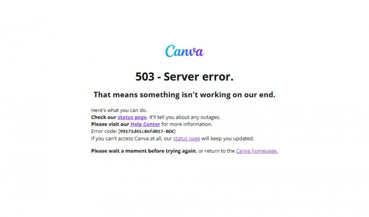 Canva ล่ม ผู้ใช้จำนวนมากไม่สามารถเข้าใช้งานได้