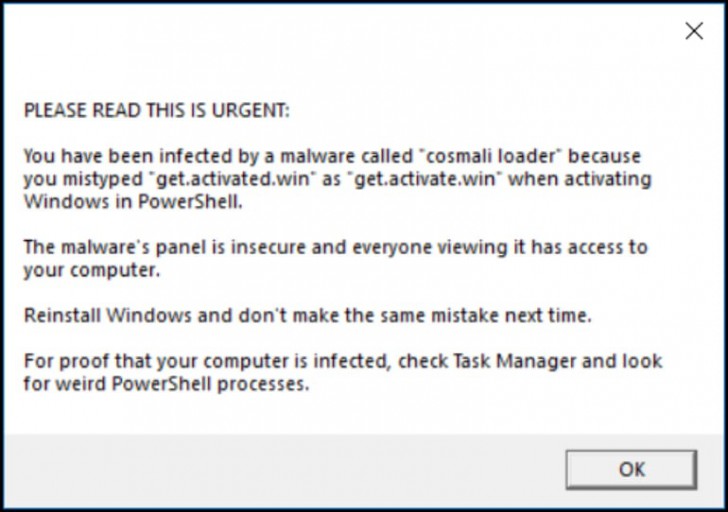 พบโดเมน Windows Activation สำหรับตัวแคร็กปลอม ใช้แล้วติดมัลแวร์ได้