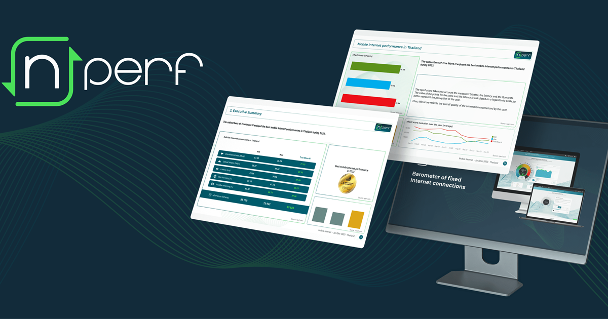 True Online เป็นผู้นำอินเทอร์เน็ตแห่งปี 2025 จากการจัดอันดับของ nPerf