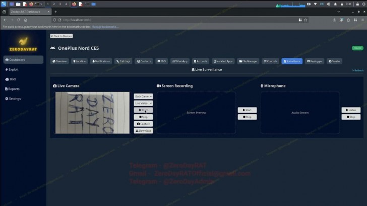 มัลแวร์ ZeroDayRAT ถูกวางขายบน Telegram แฮกเกอร์โว สามารถสอดส่องเหยื่อแบบเรียลไทม์