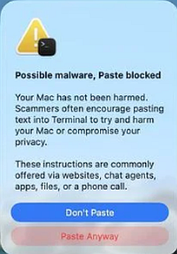 Apple เพิ่มฟีเจอร์ใหม่บน macOS Tahoe 26.4 เพื่อแจ้งเตือนผู้ใช้ให้ปลอดภัยจากเว็บแบบ Clickfix