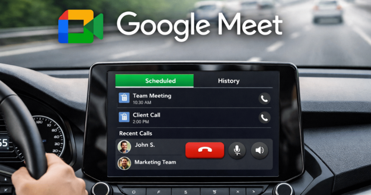 Android Auto เพิ่มฟีเจอร์ Google Meet ให้แล้ว แต่ไม่ให้ใช้กับโปรไฟล์สำหรับการทำงาน