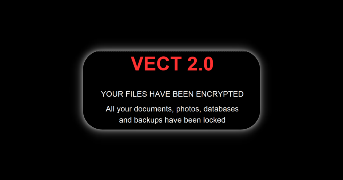 อันตราย ! แรนซัมแวร์ VECT นอกจากล็อกไฟล์ได้แล้ว ยังลบล้างไฟล์ใหญ่กว่า 128KB ได้เกลี้ยงด้วย
