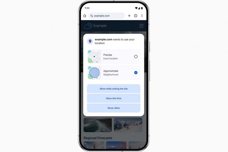 Chrome เวอร์ชัน Android เปิดโอกาสให้ผู้ใช้ แชร์บริเวณแถบที่อยู่ แทนโลเคชันแบบตรงเป๊ะได้