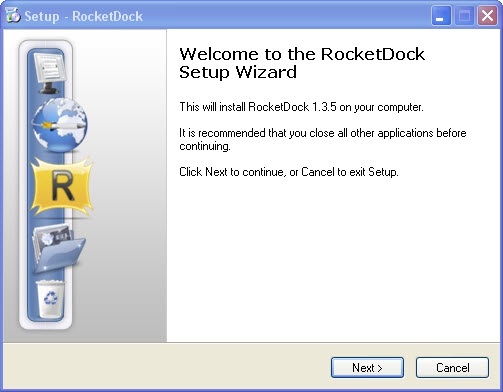 Rocket Dock โปรแกรมตกแต่ง Desktop สไตล์ MAC Rocket Dock โปรแกรมตกแต่ง Desktop สไตล์ MAC