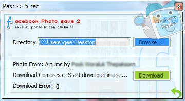 Facebook Photo Save : โปรแกรม เซฟ และดาวน์โหลด ภาพทั้งอัลบัมจาก Facebook
