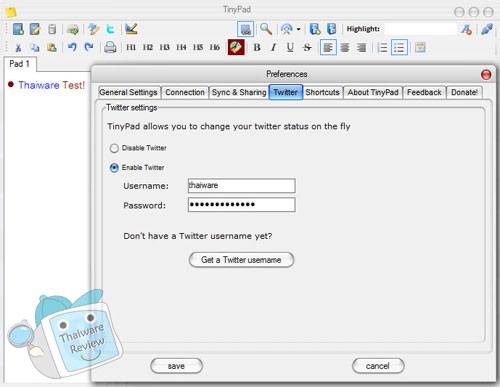 Tiny Pad สุดยอด โปรแกรมบันทึกโน้ต แห่งยุคใหม่