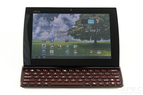 Asus Eee Pad Slider : เมื่อนำเเท็บเล็ตจับคู่กับคีย์บอร์ดได้อย่างลงตัว